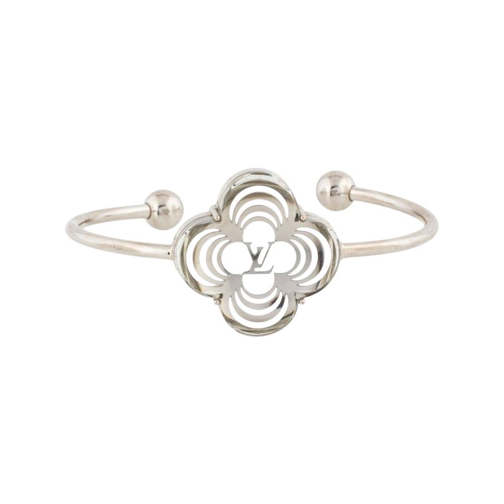 Louis Vuitton Silver-tone Resin A La Folie Resin Cuff Bracelet